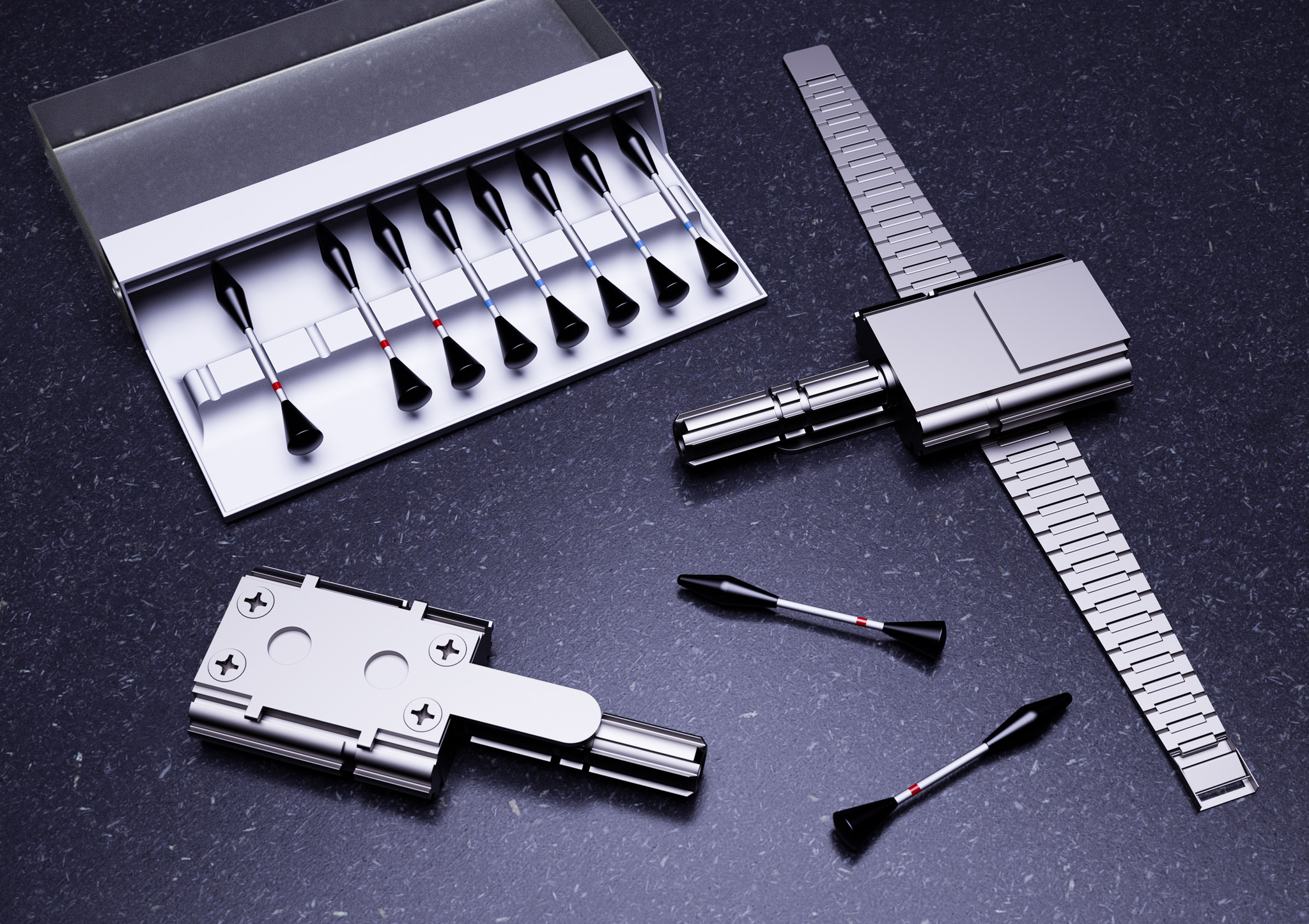 007 Wrist dart gun found in Moonraker.