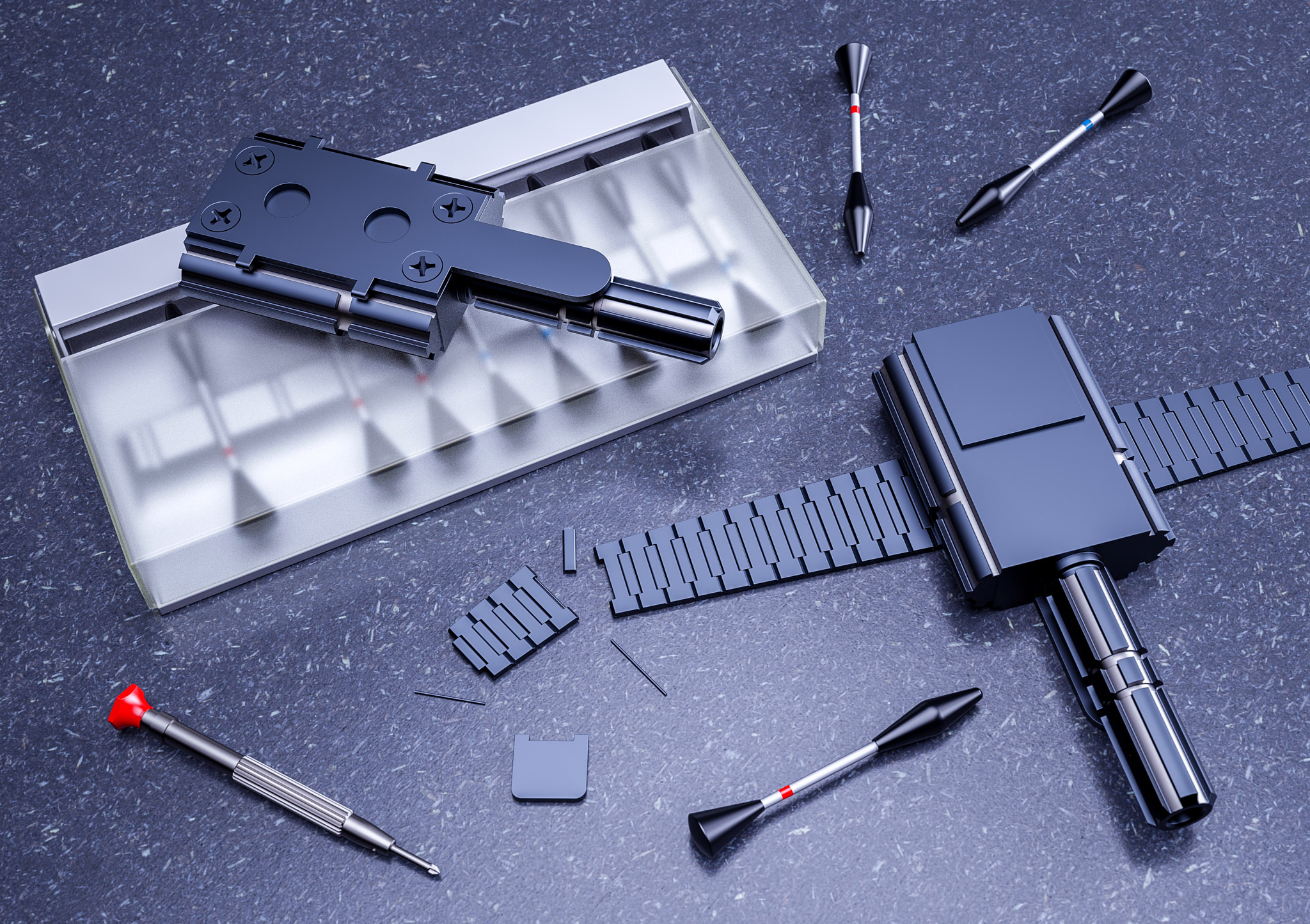 007 Wrist dart gun found in Moonraker.